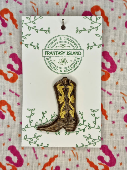 Rootin' Tootin'  Bootin' Pin