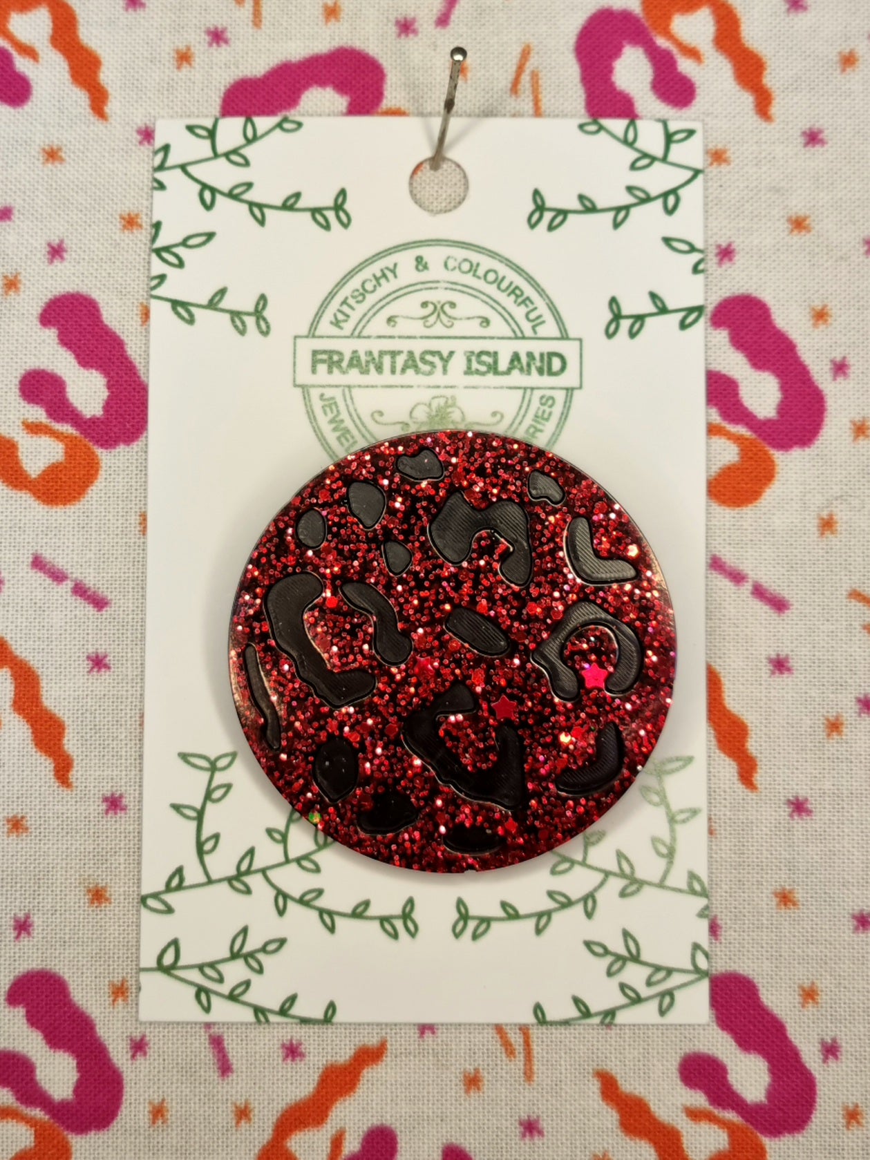 Leopard Print Brooch