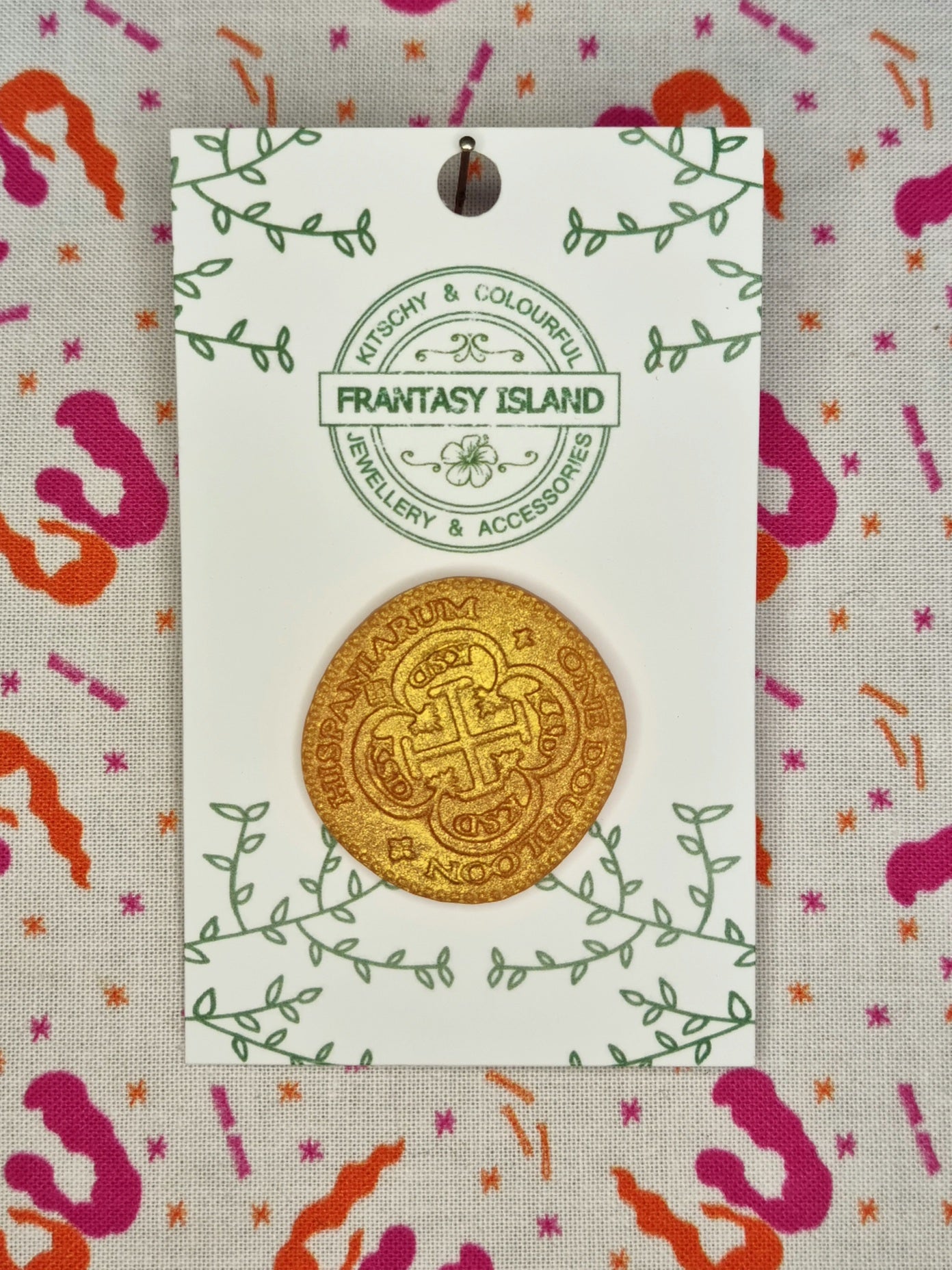Gold Dubloon Pin