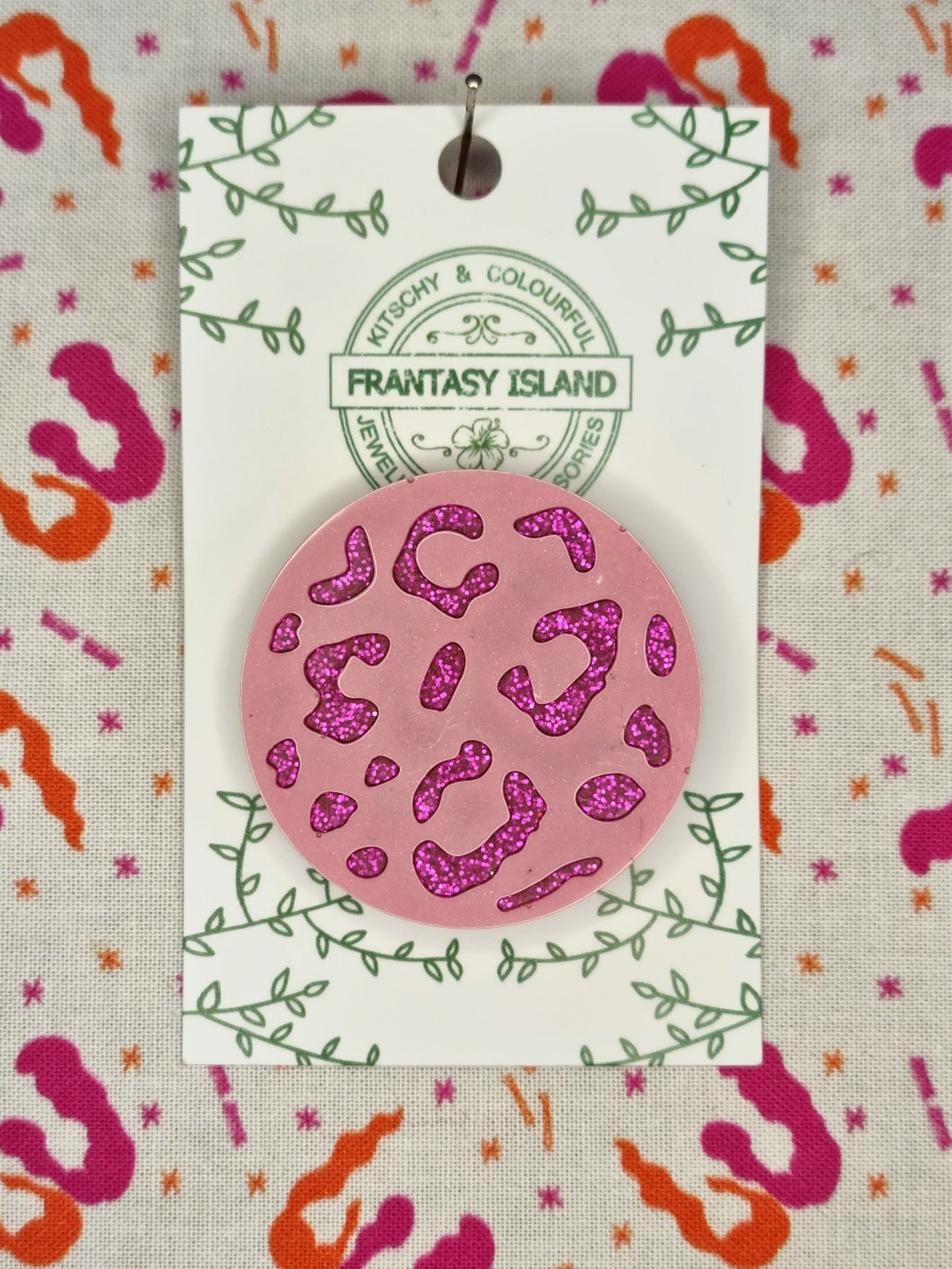 Leopard Print Brooch