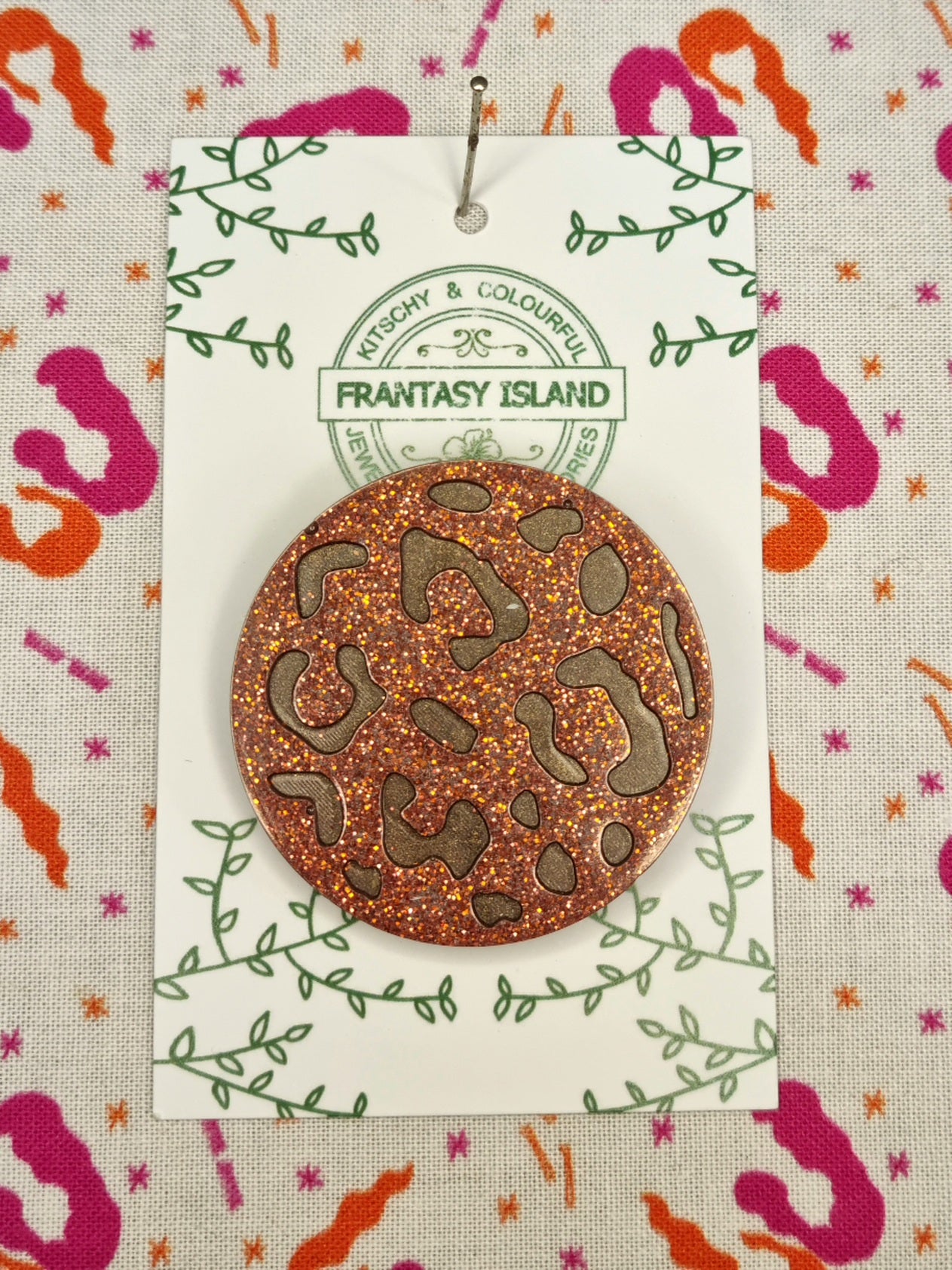 Leopard Print Brooch