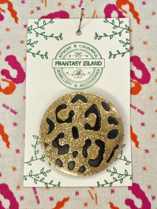Leopard Print Brooch
