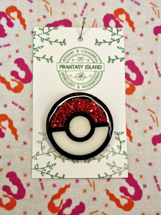 Pokeball Brooch