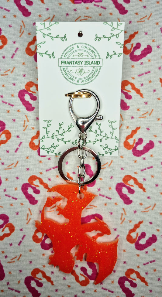 Charizard Silhouette Keychain