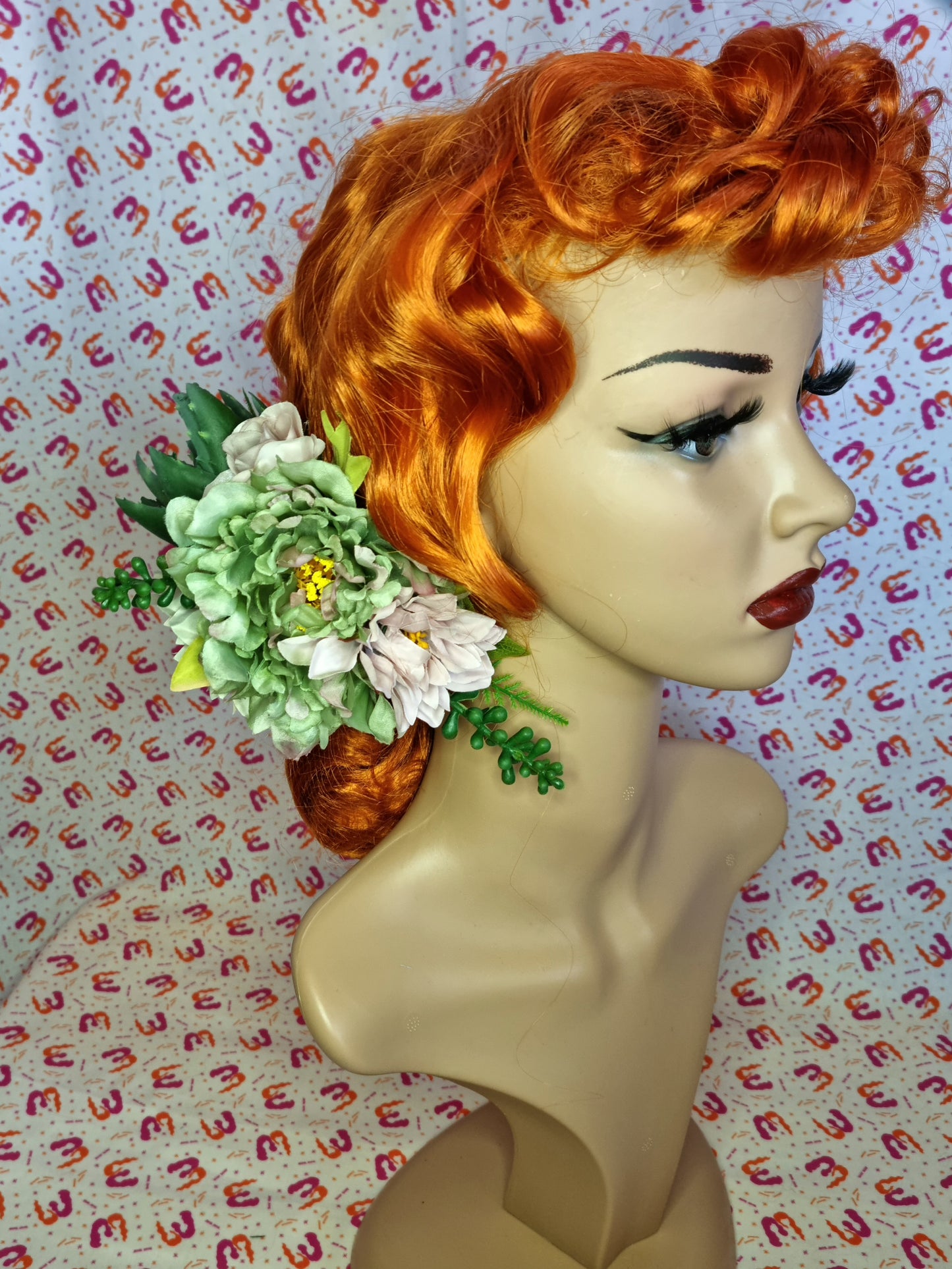 Succulent Peony Flower Crown