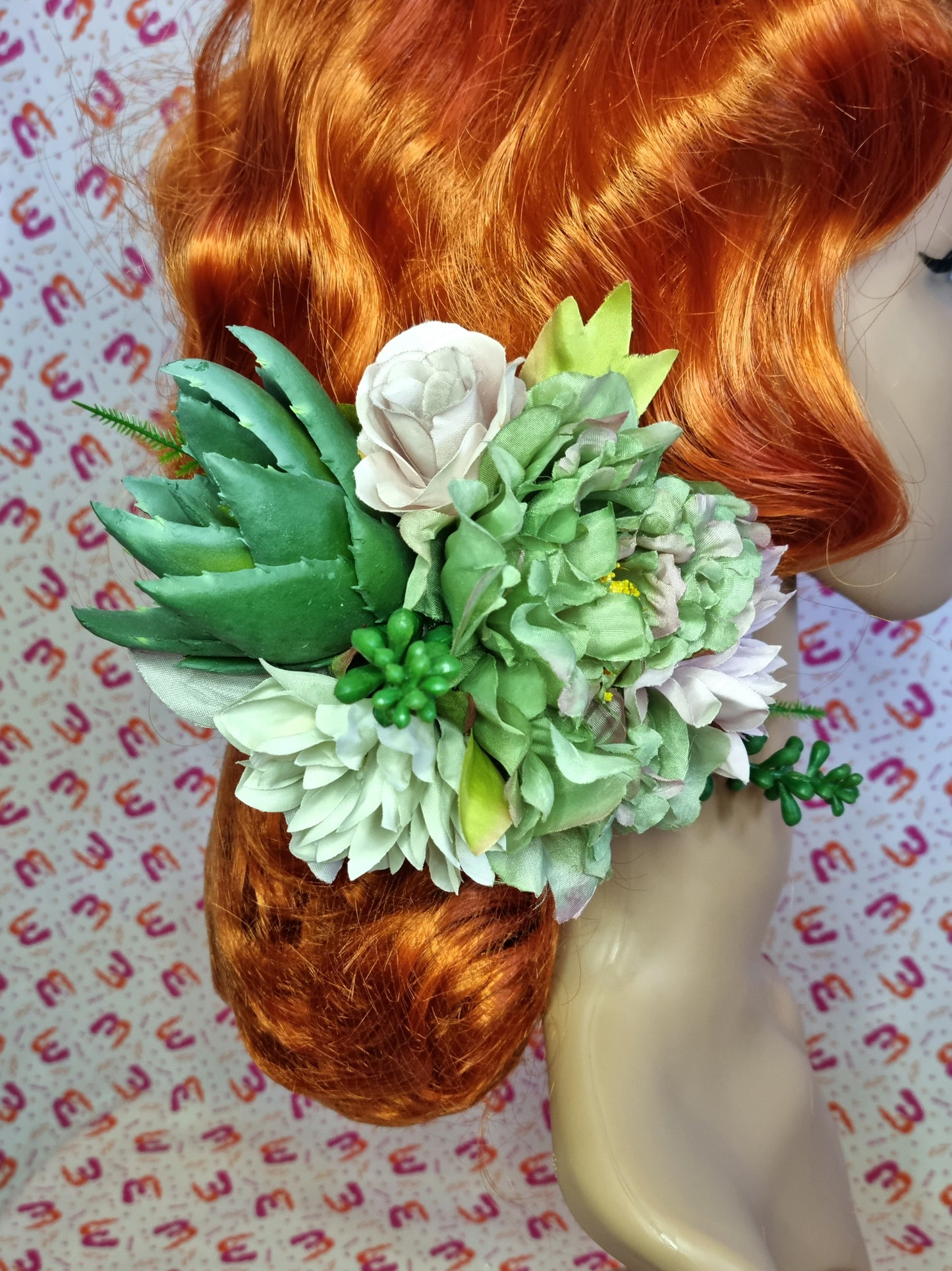 Succulent Peony Flower Crown
