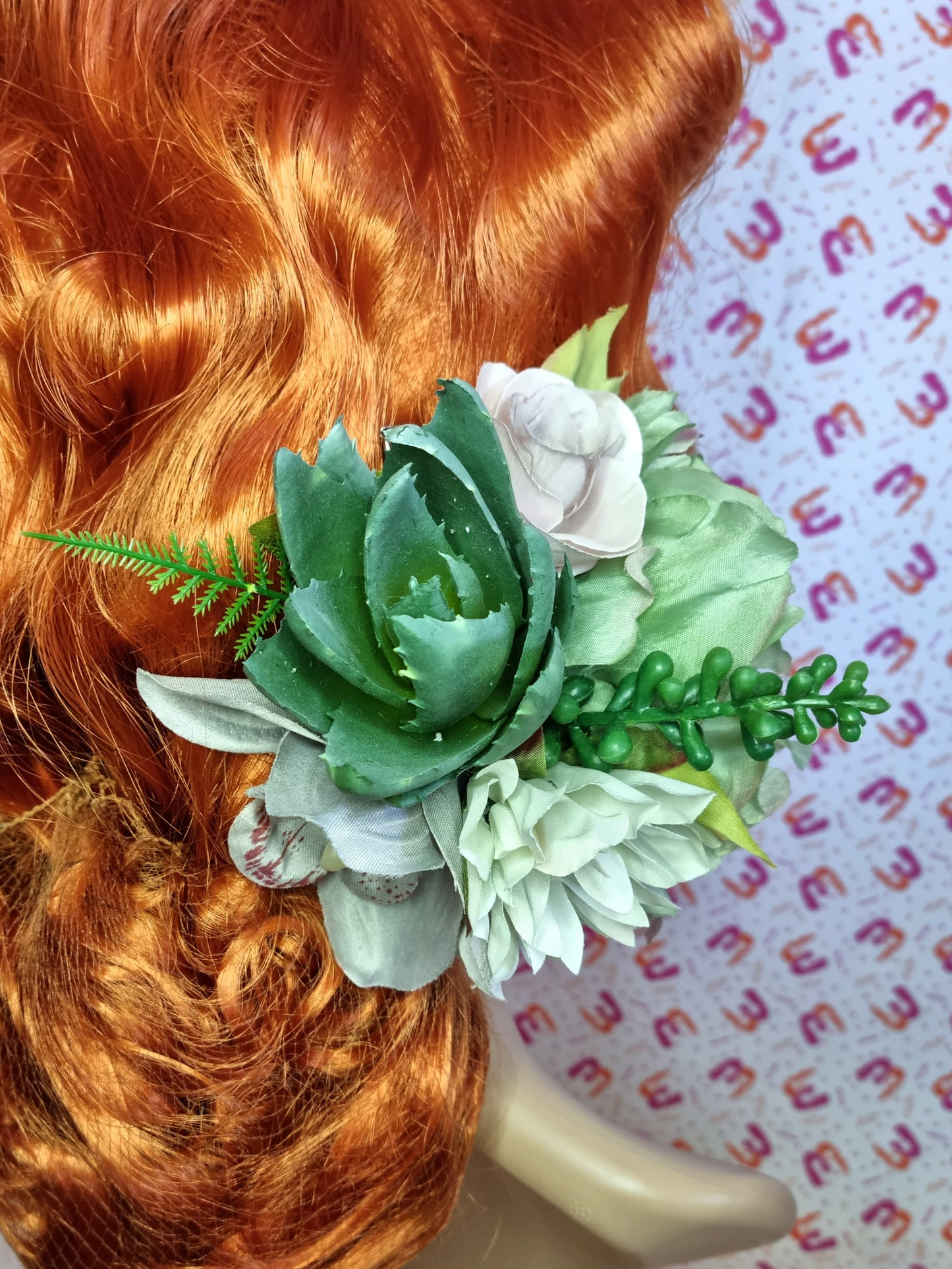 Succulent Peony Flower Crown