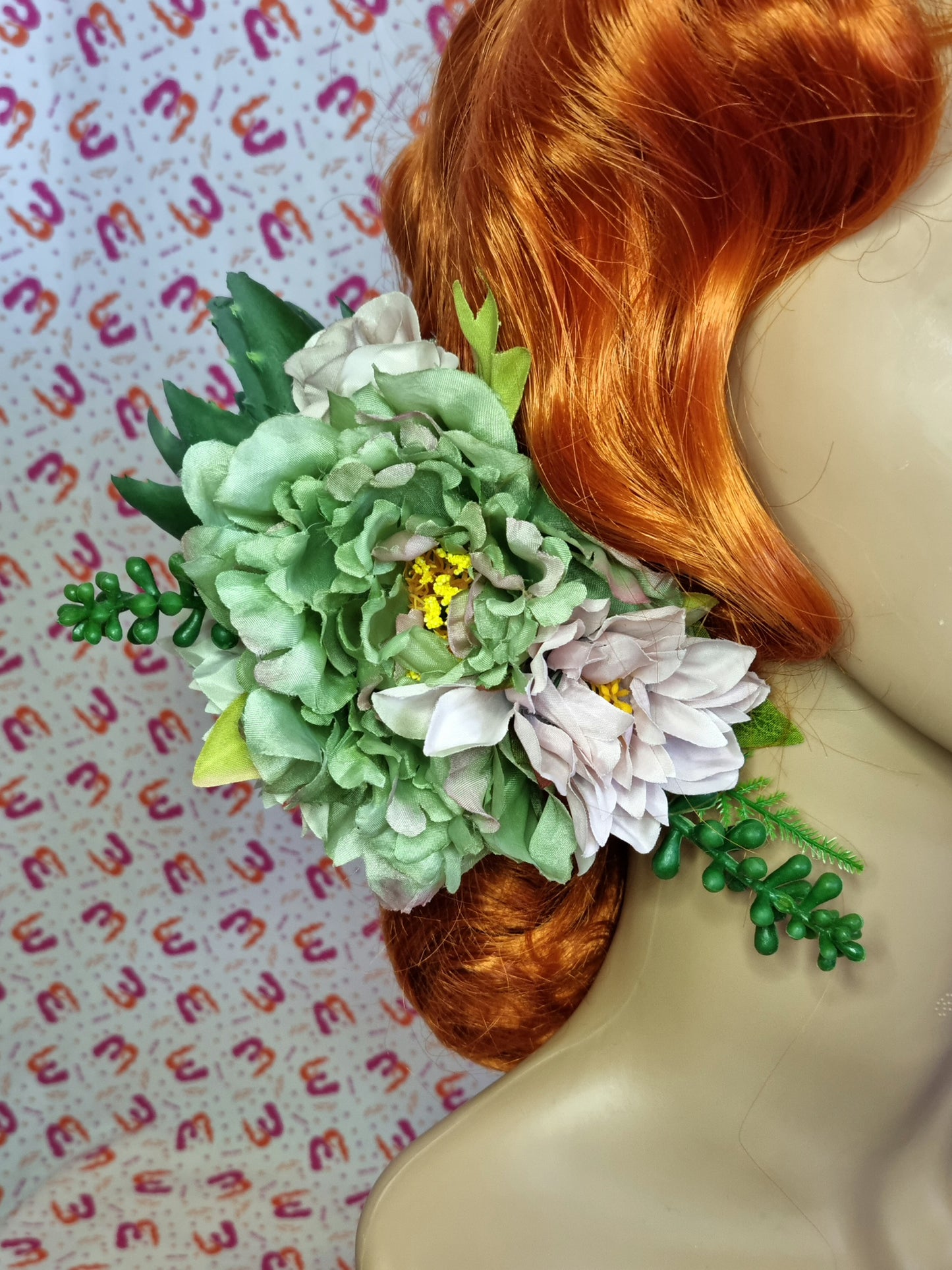 Succulent Peony Flower Crown