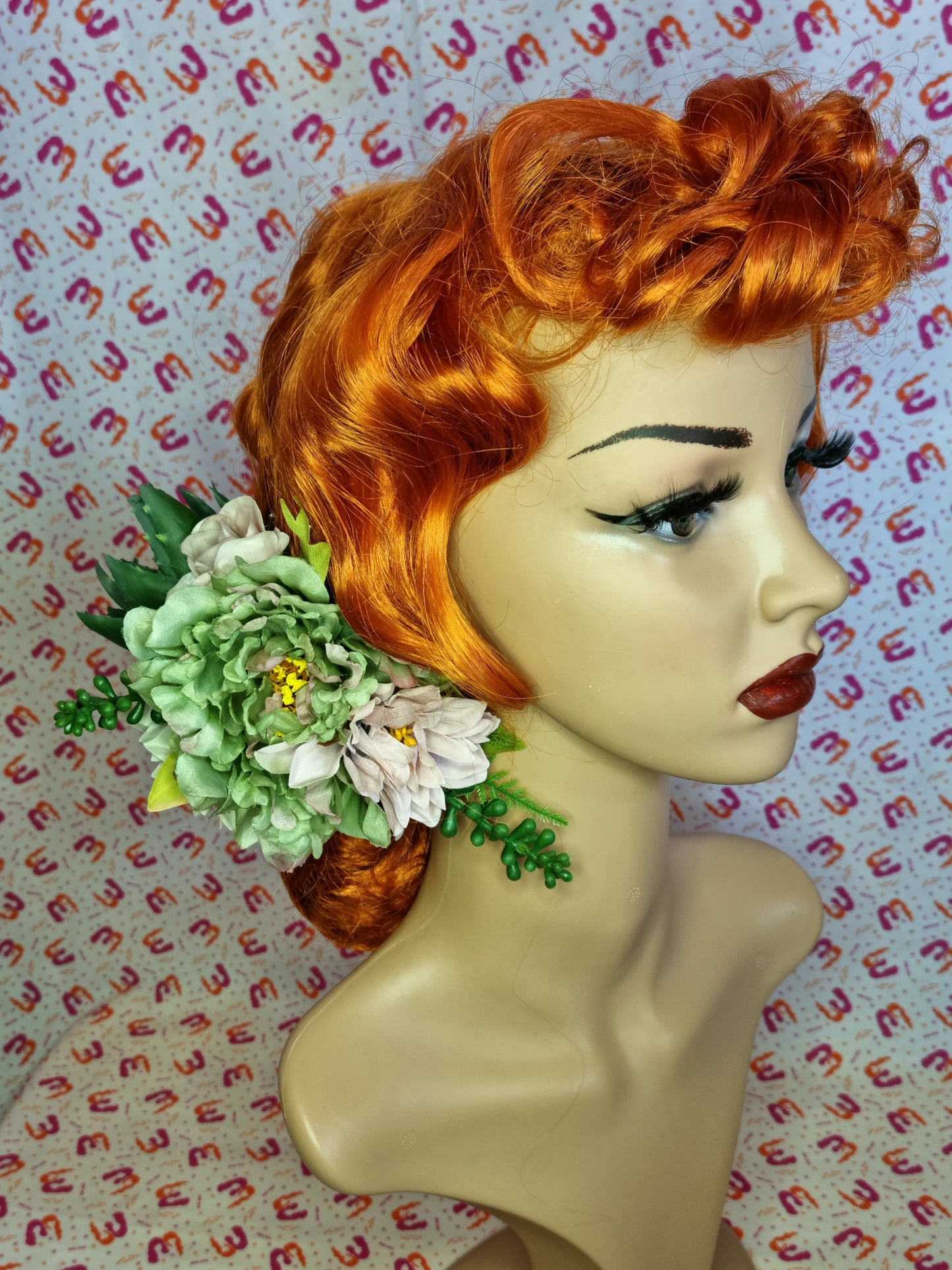 Succulent Peony Flower Crown