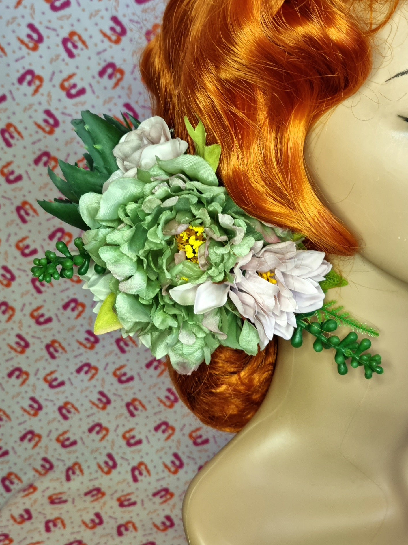 Succulent Peony Flower Crown