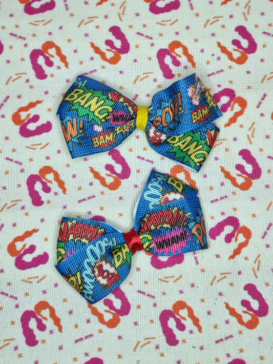 Comic Print Bows