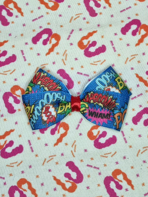 Comic Print Bows