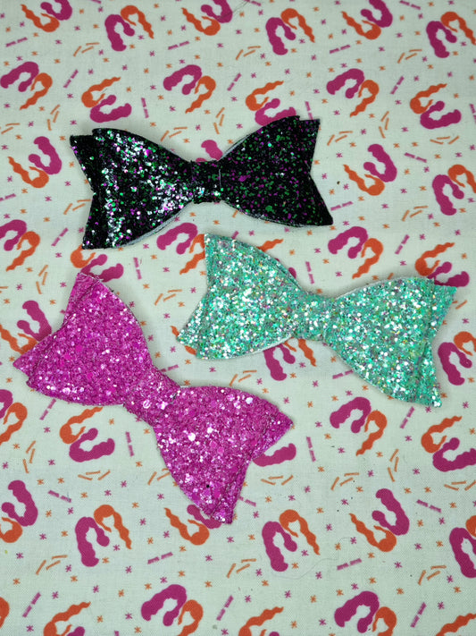 Large Glitter Vinyl Bows