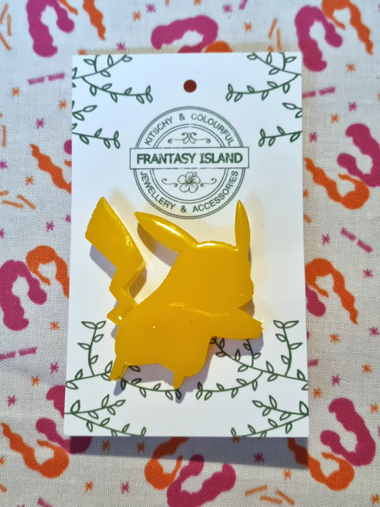 Pikachu Silhouette Pin