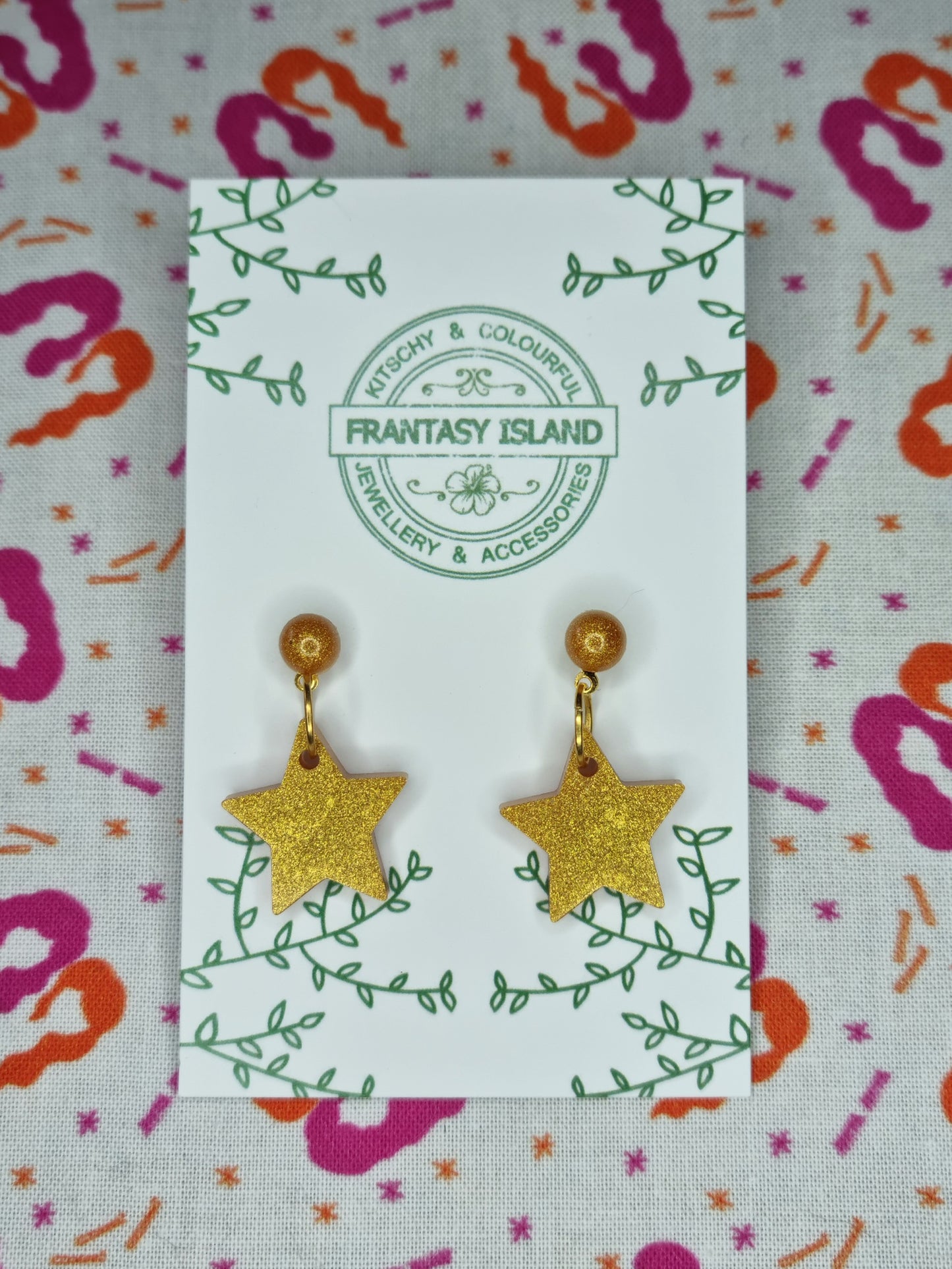 Warm Gold Star Mini-Drops