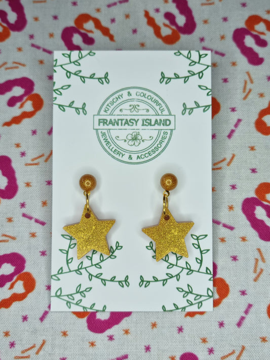 Warm Gold Star Mini-Drops