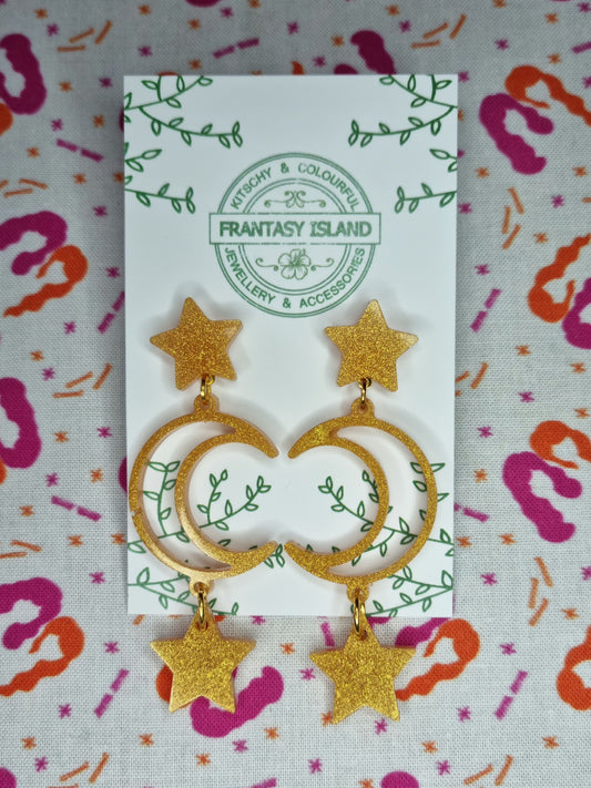 Warm Gold Moon Drops