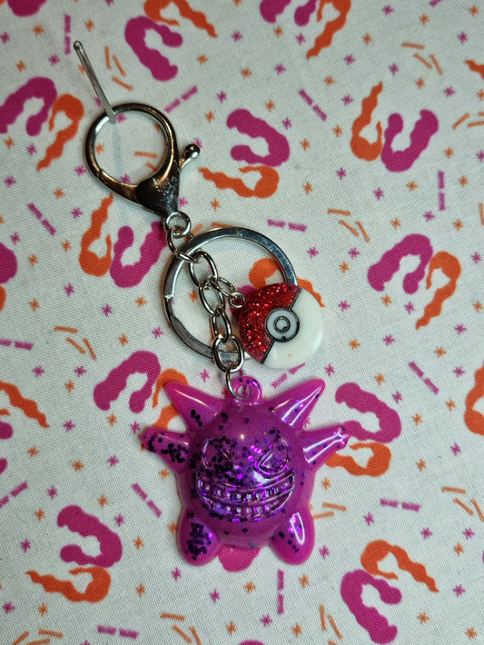 Gengar Silhouette Keychain