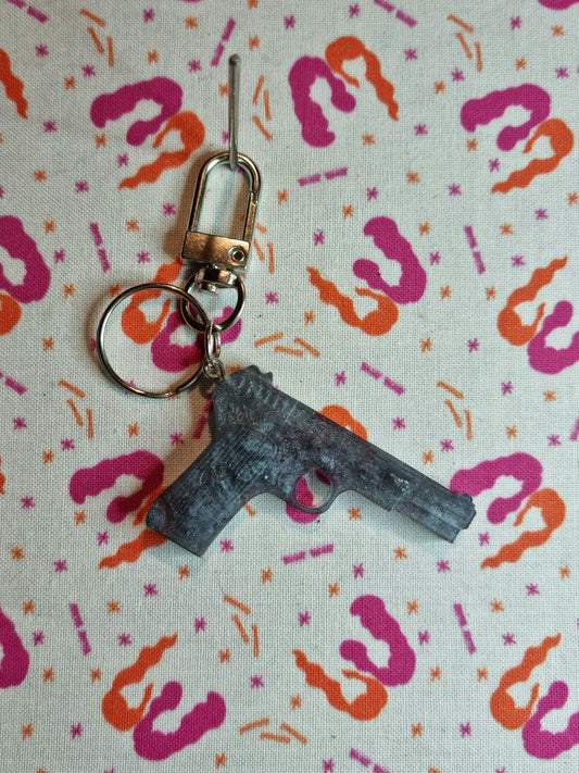 Pistol Keychain
