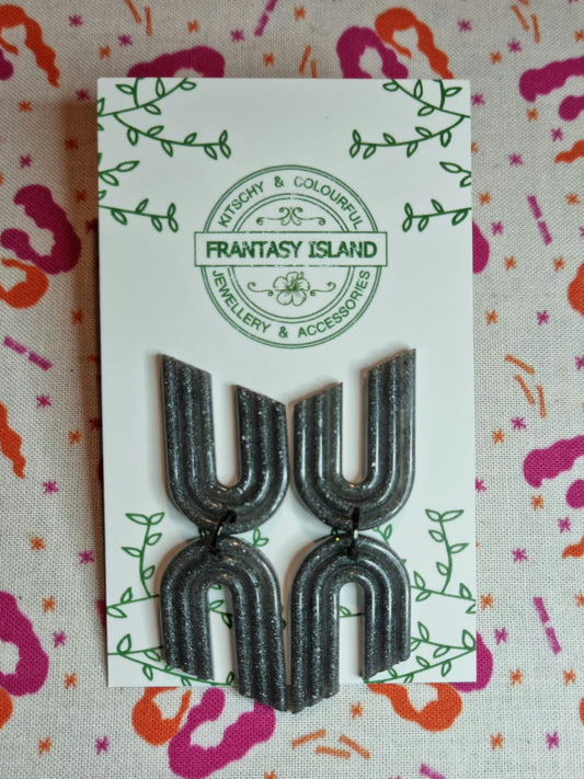 Gunmetal Retro Arch Drops