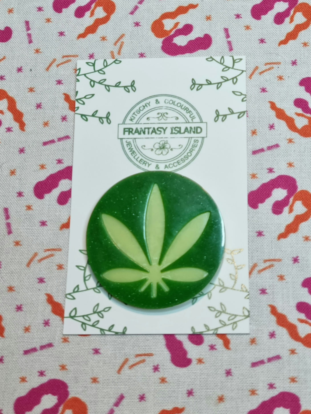 Green Leaf Brooch
