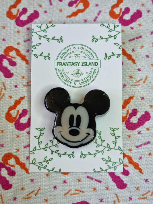 Mickey Face Brooch