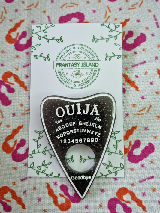 Black & White Planchette Brooch