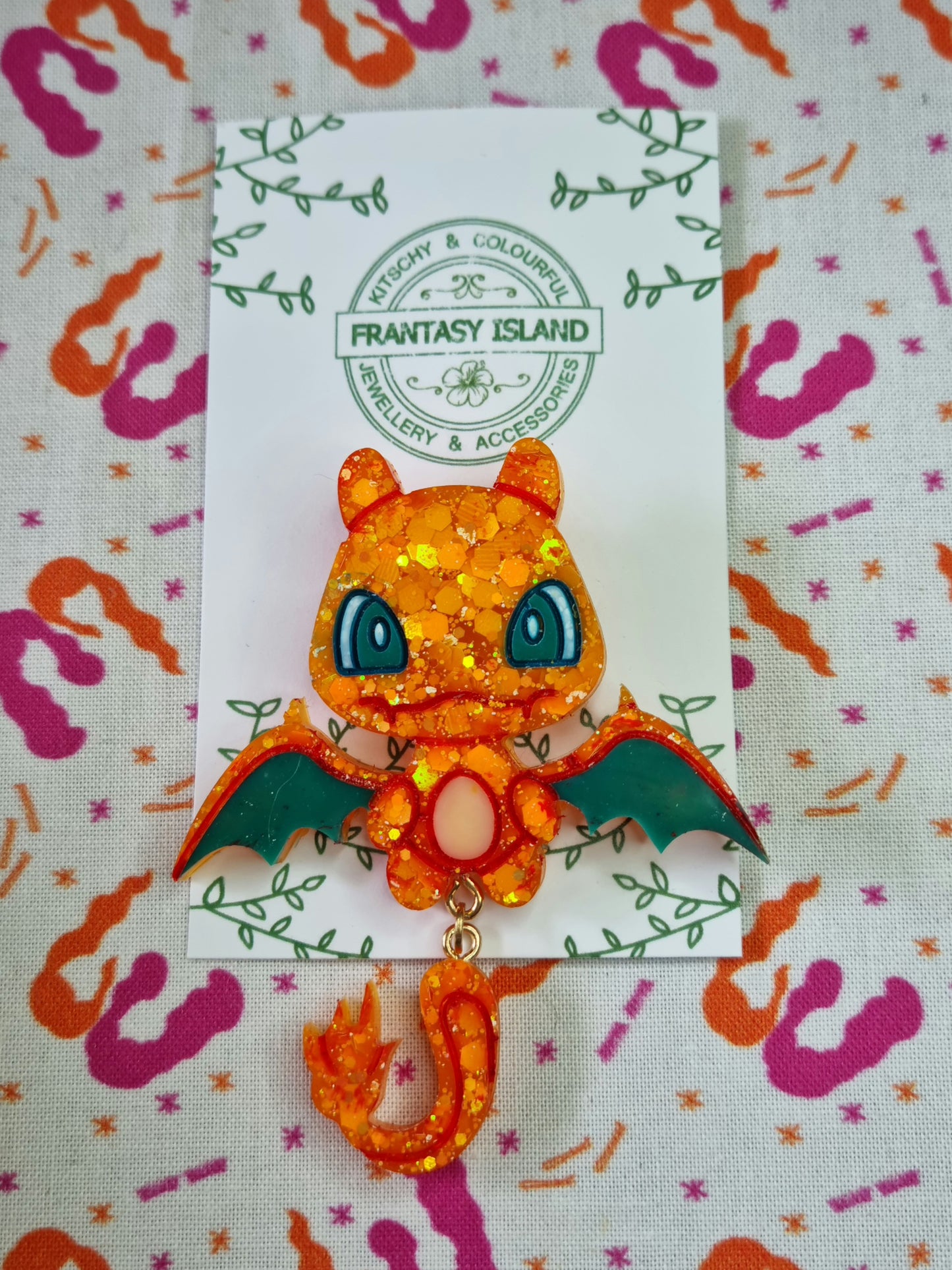 Charizard Brooch