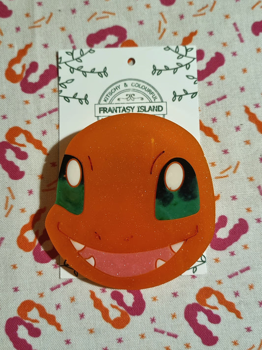 Charmander Face Brooch