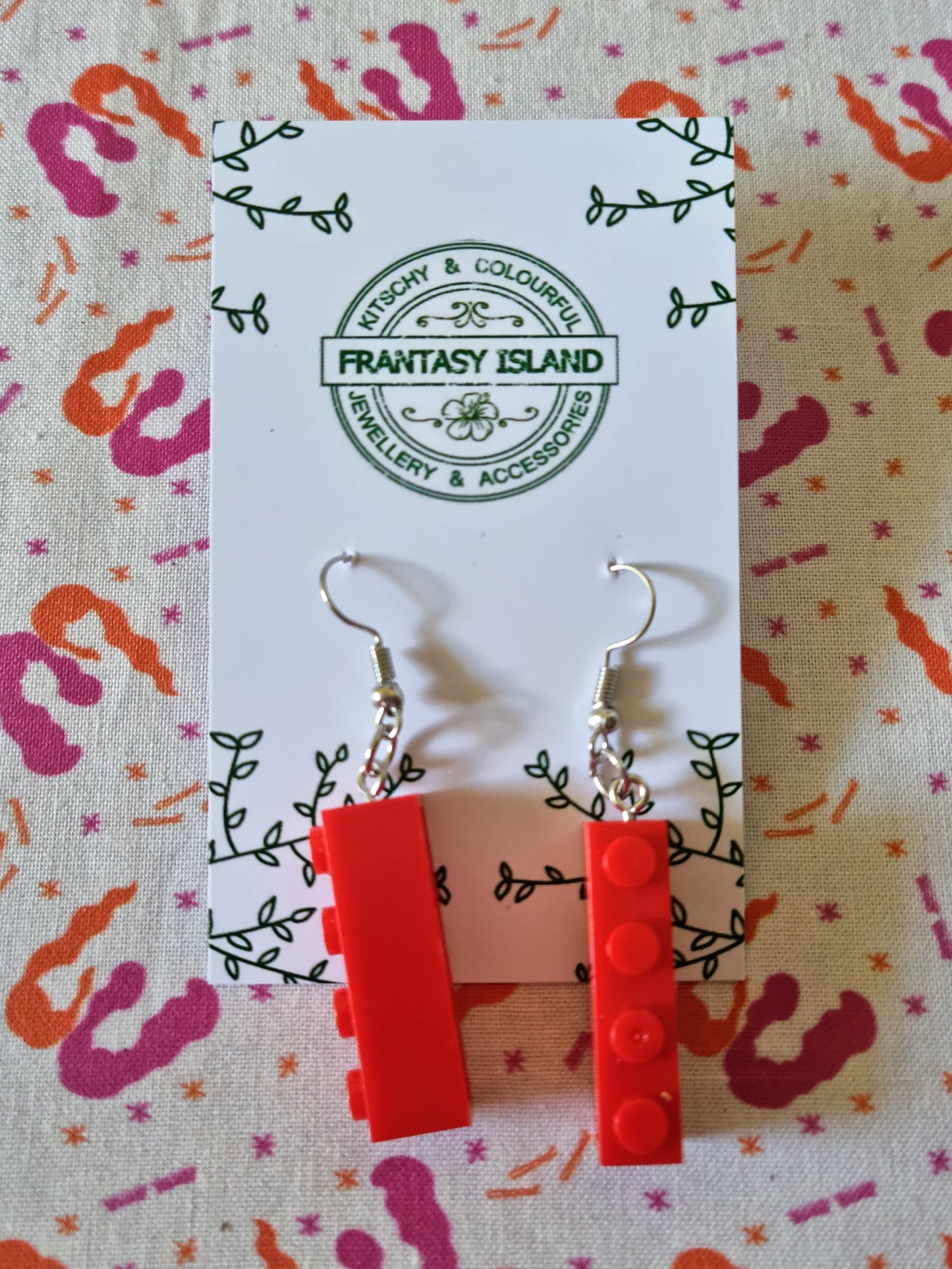 Lego Brick Earrings