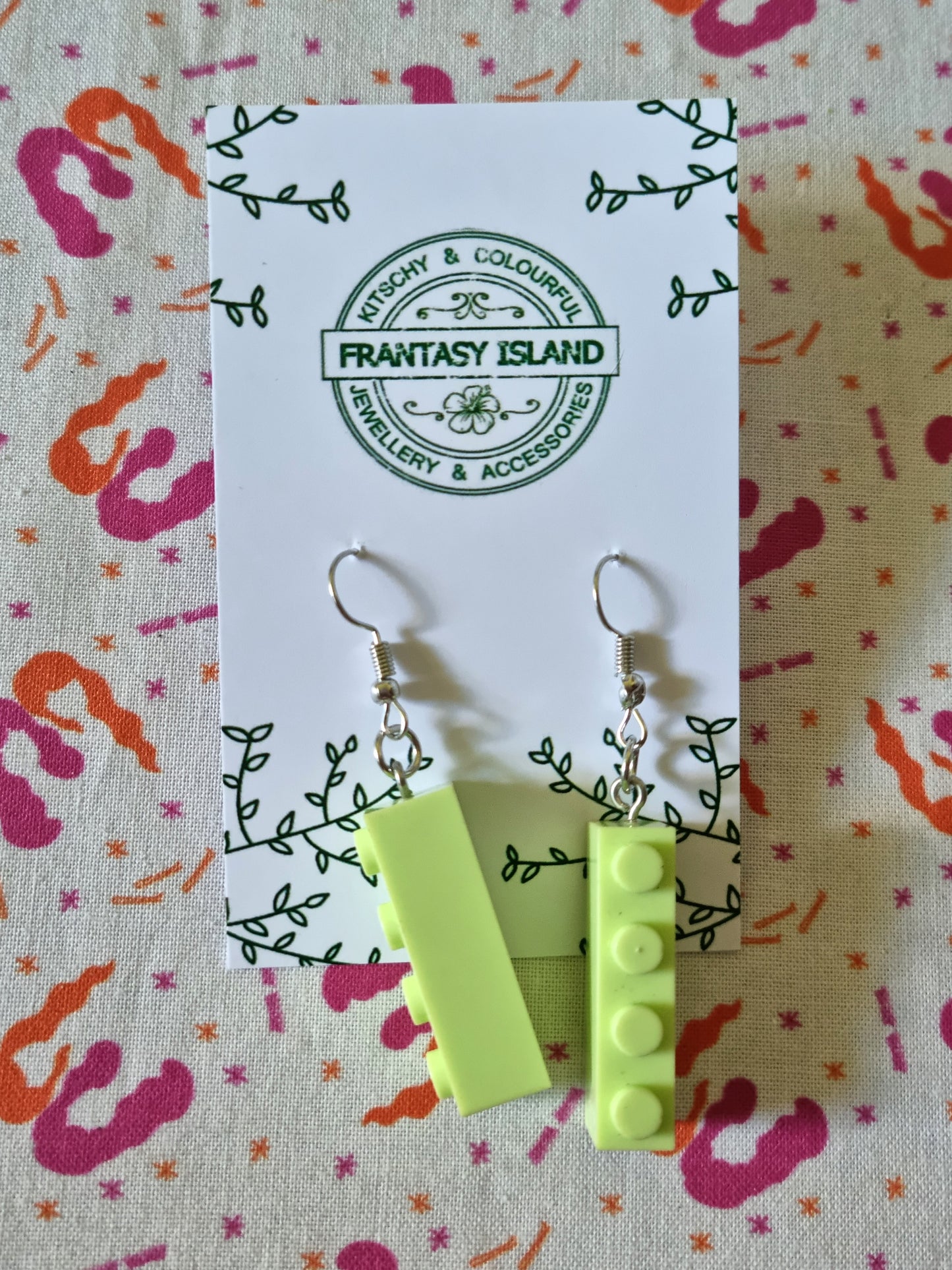 Lego Brick Earrings