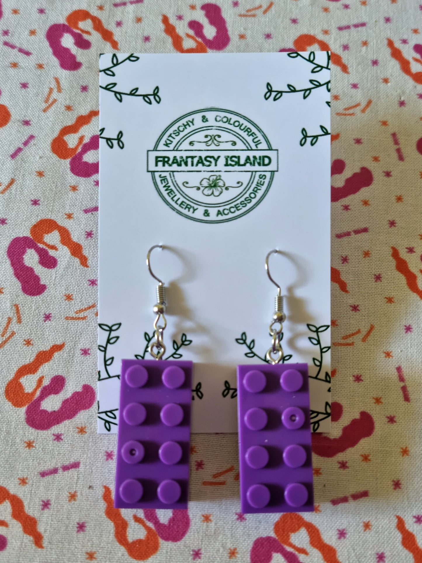 Lego Brick Earrings