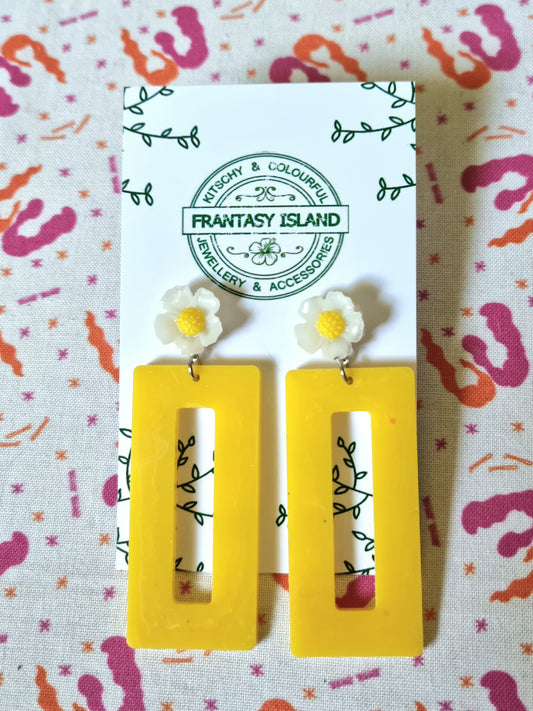 Yellow Daisy Rectangles