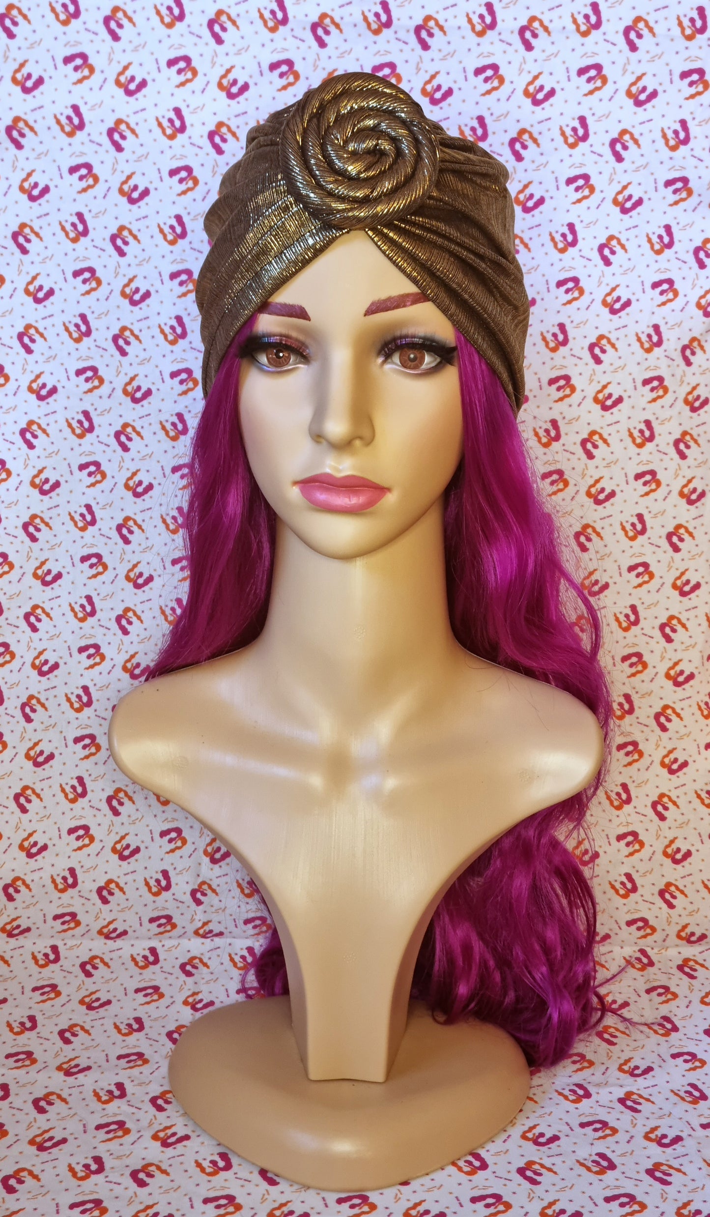 Metallic Spiral Turbans