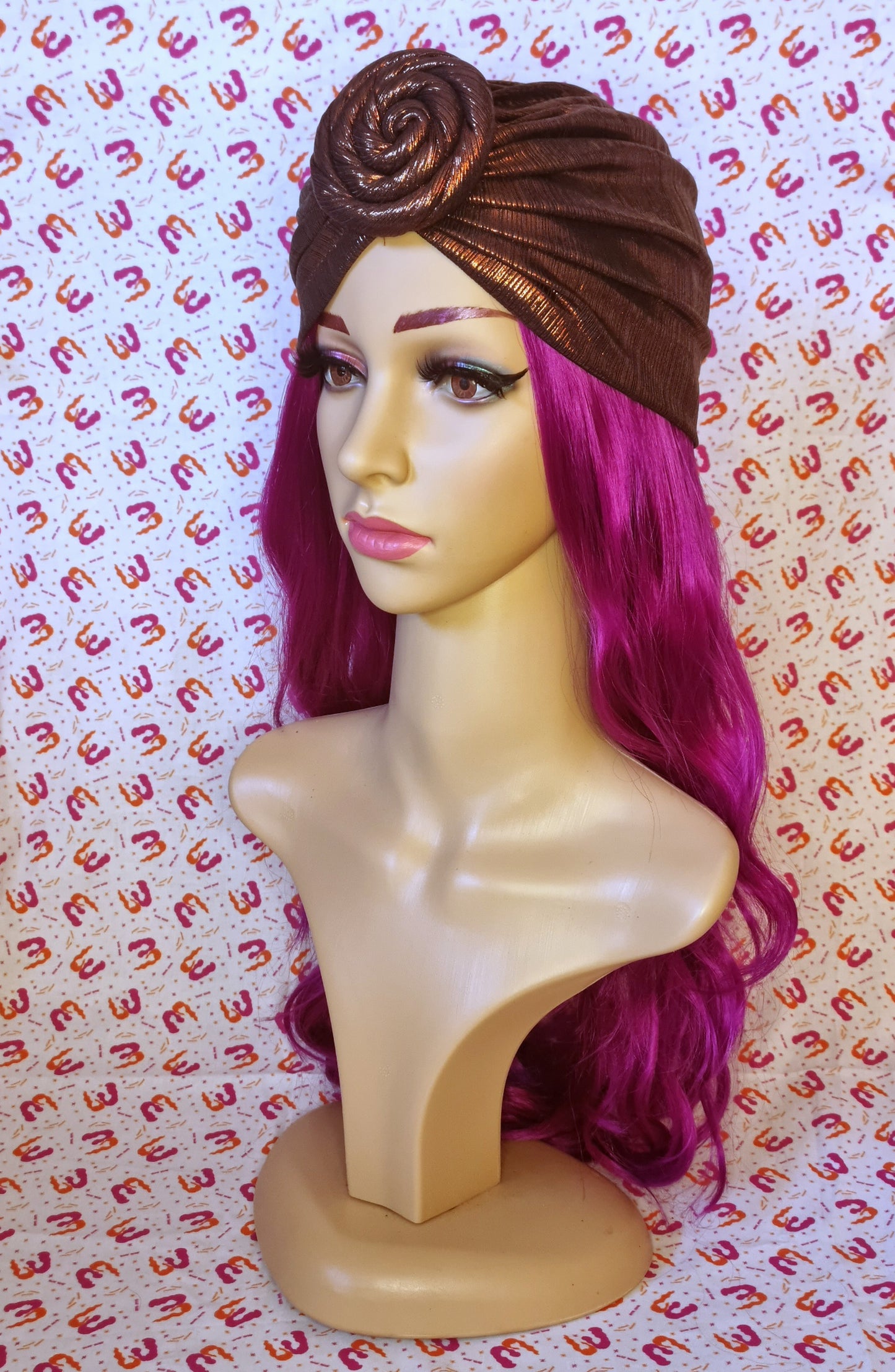 Metallic Spiral Turbans