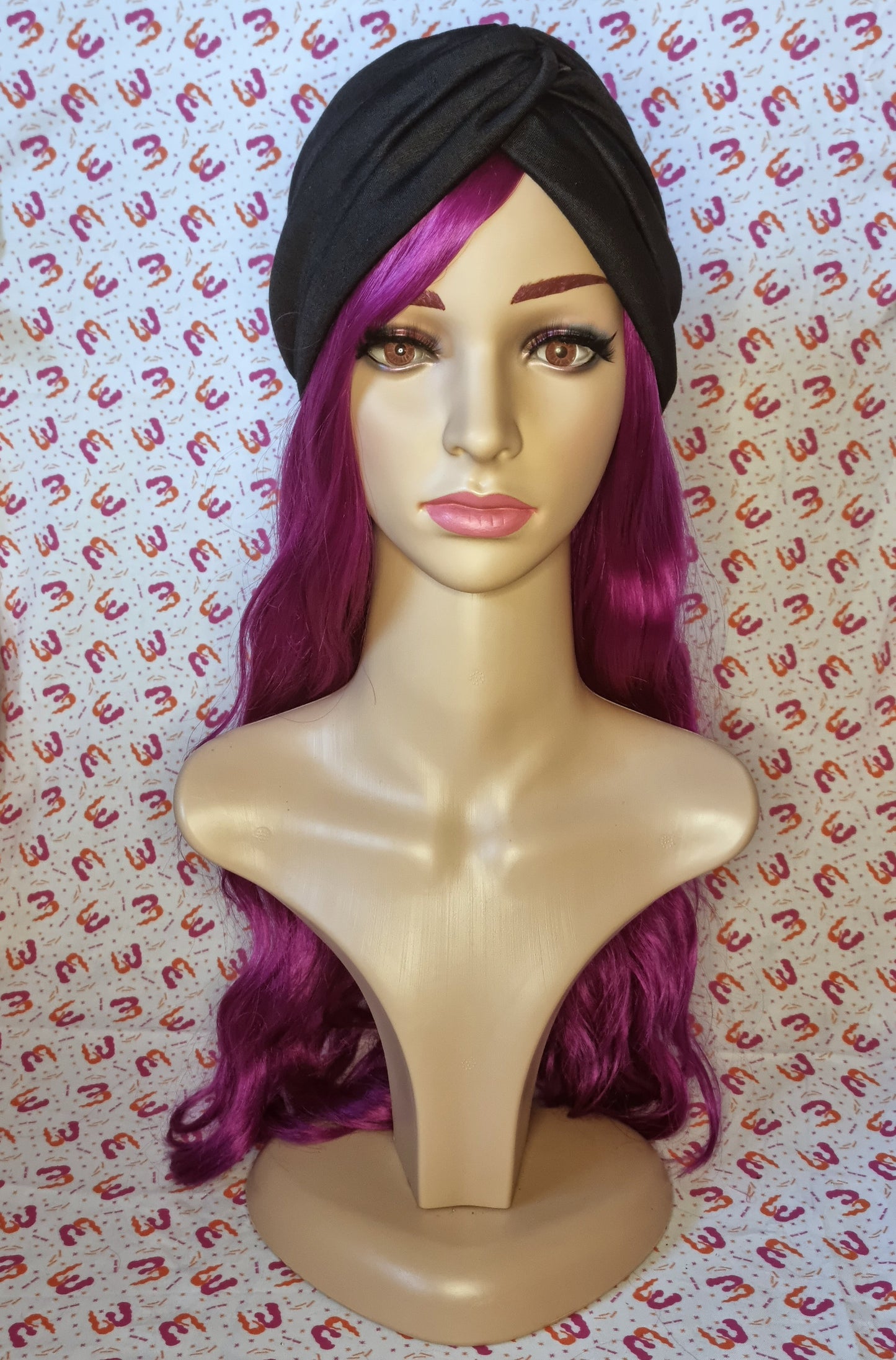 Twist Front Knit Turbans - Satin Lining