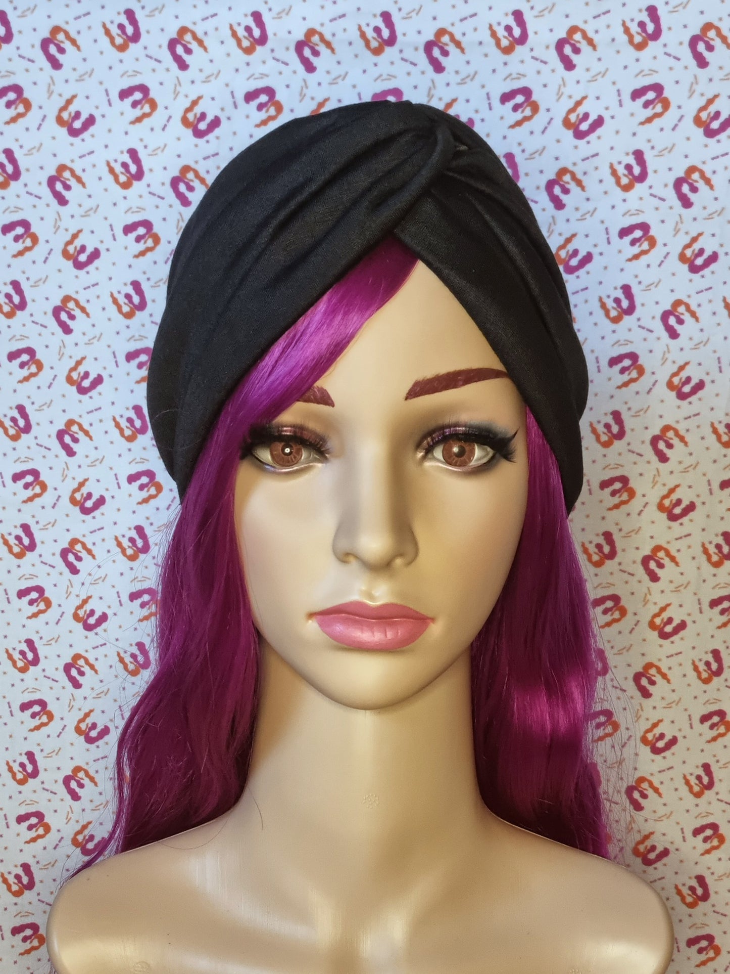 Twist Front Knit Turbans - Satin Lining