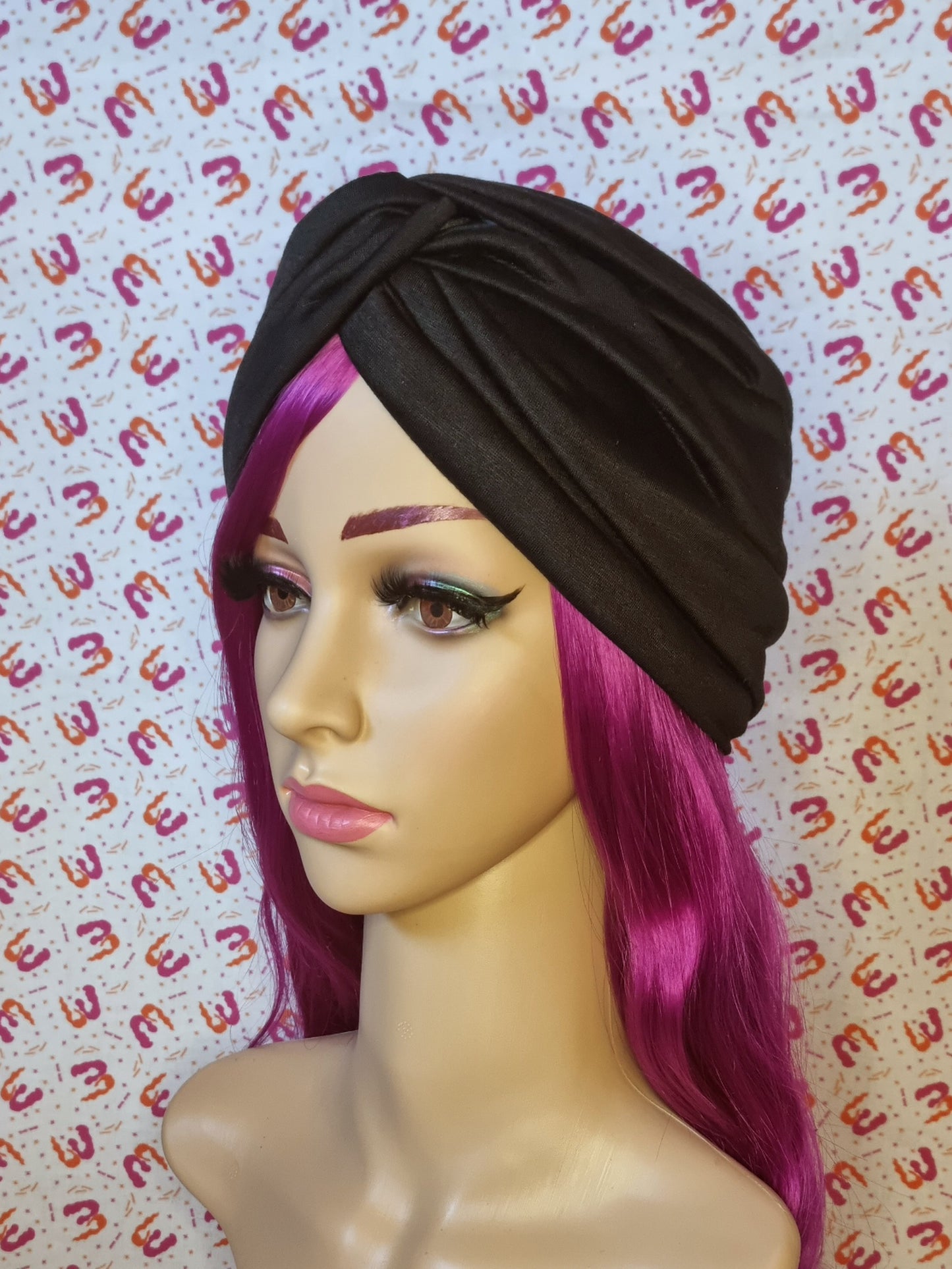 Twist Front Knit Turbans - Satin Lining