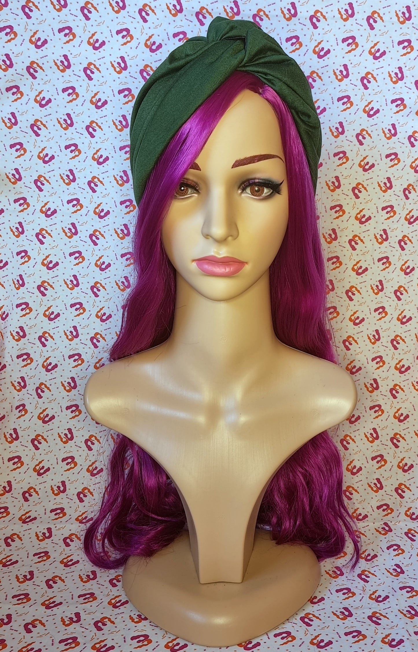 Twist Front Knit Turbans - Satin Lining