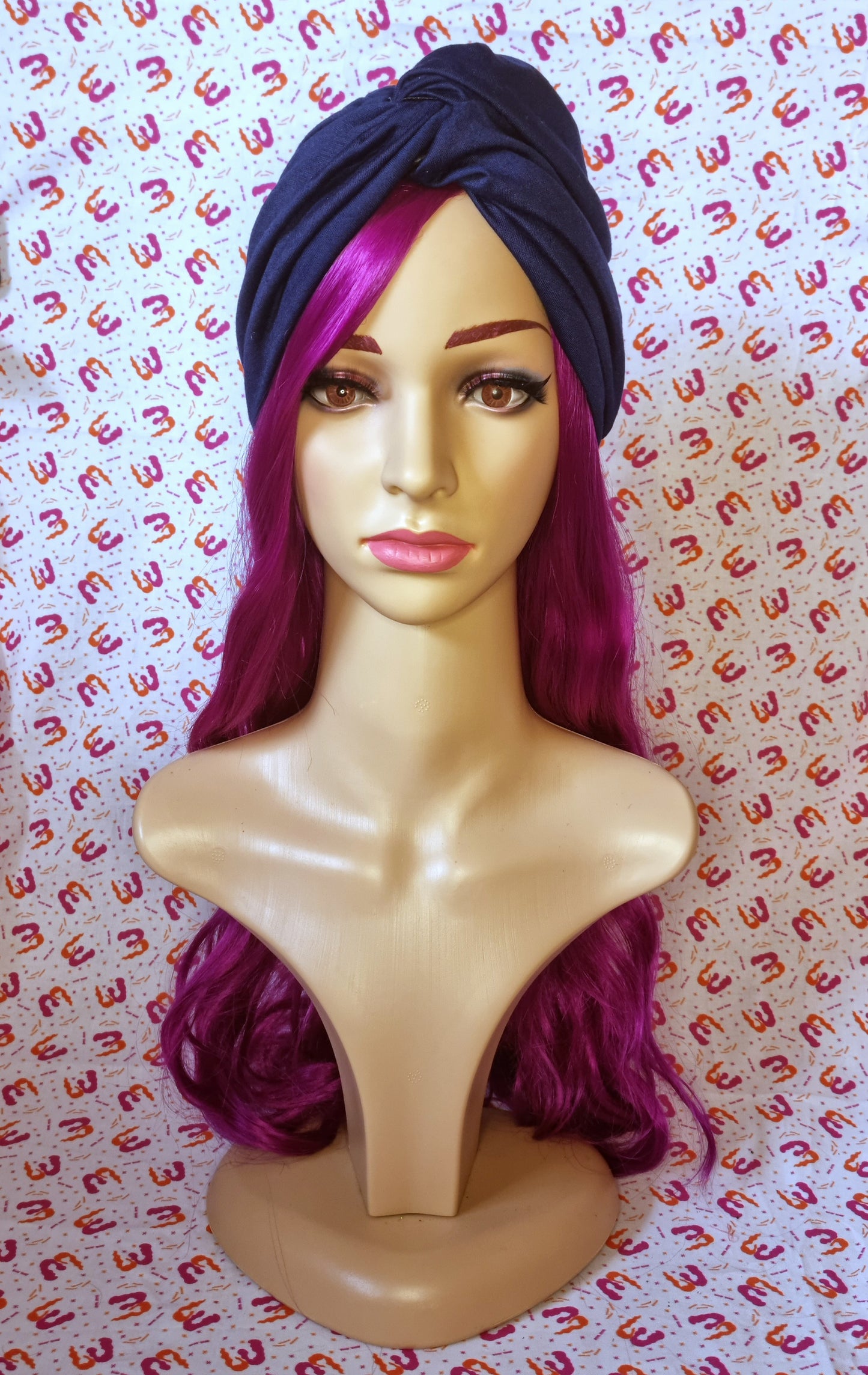 Twist Front Knit Turbans - Satin Lining
