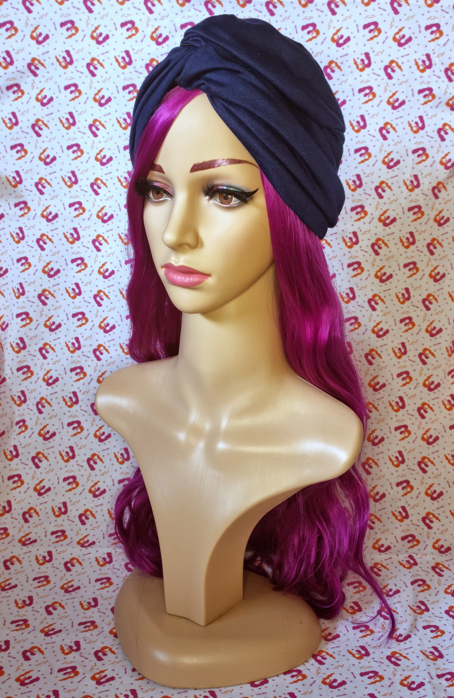 Twist Front Knit Turbans - Satin Lining