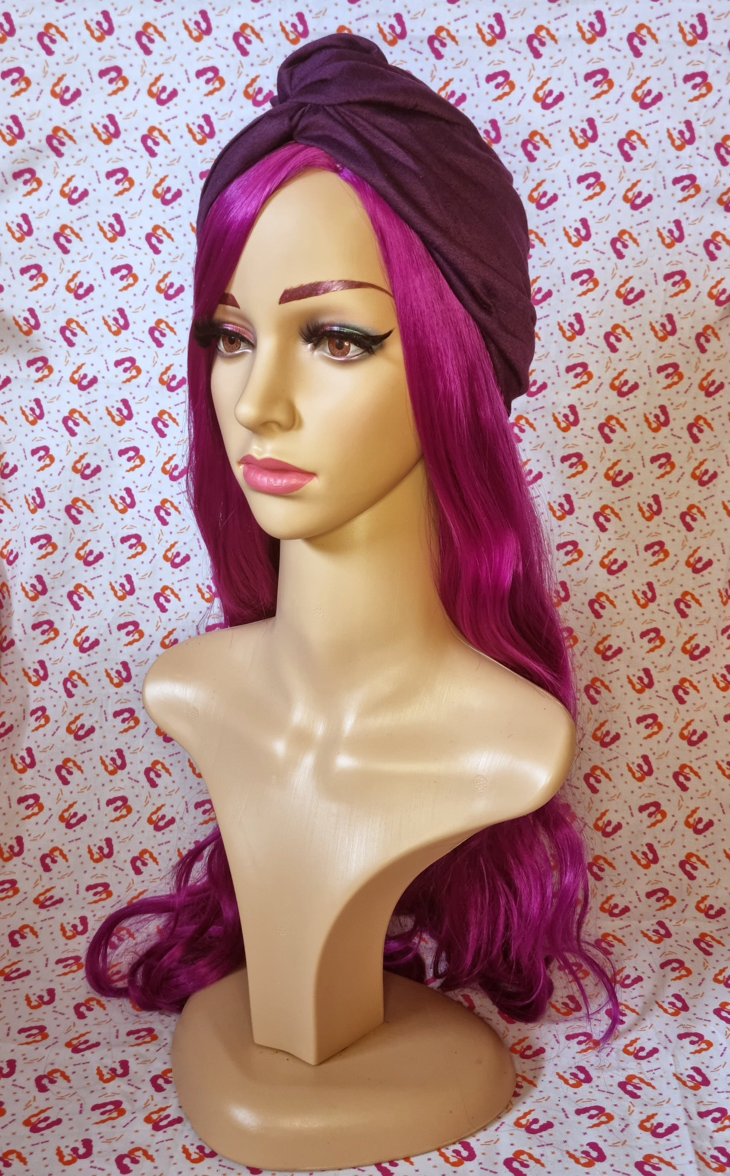 Twist Front Knit Turbans - Satin Lining
