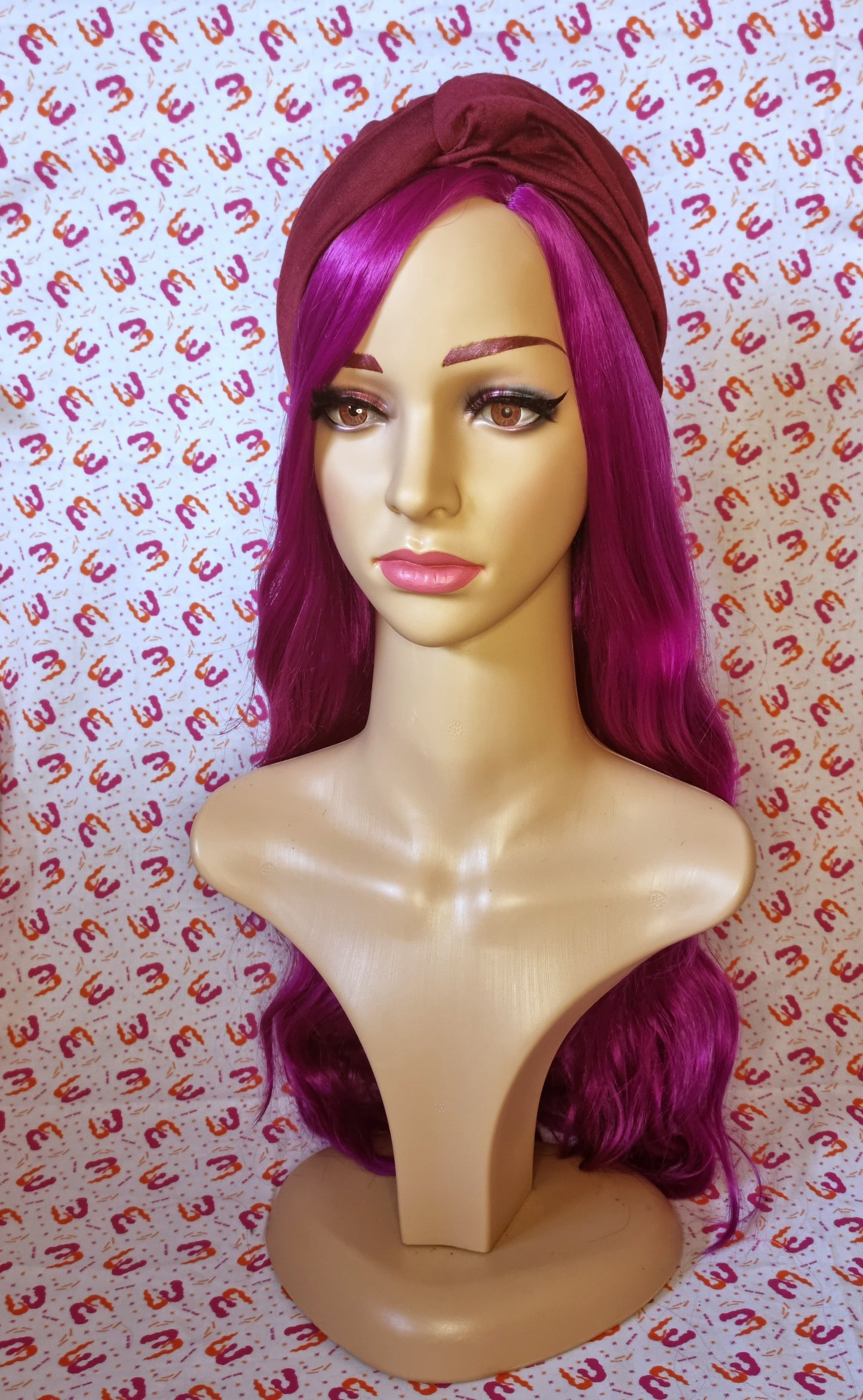 Twist Front Knit Turbans - Satin Lining