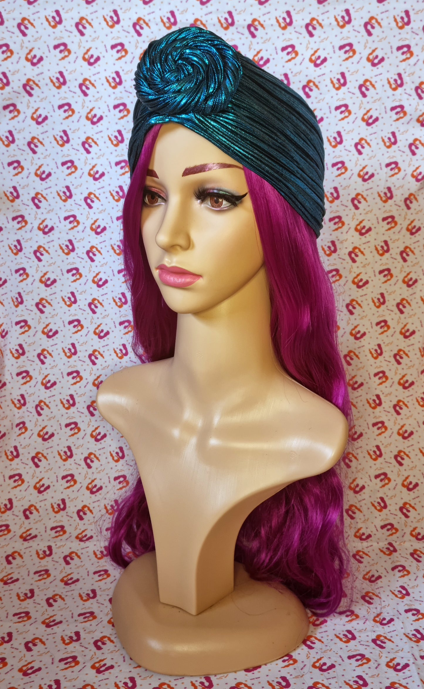 Metallic Spiral Turbans