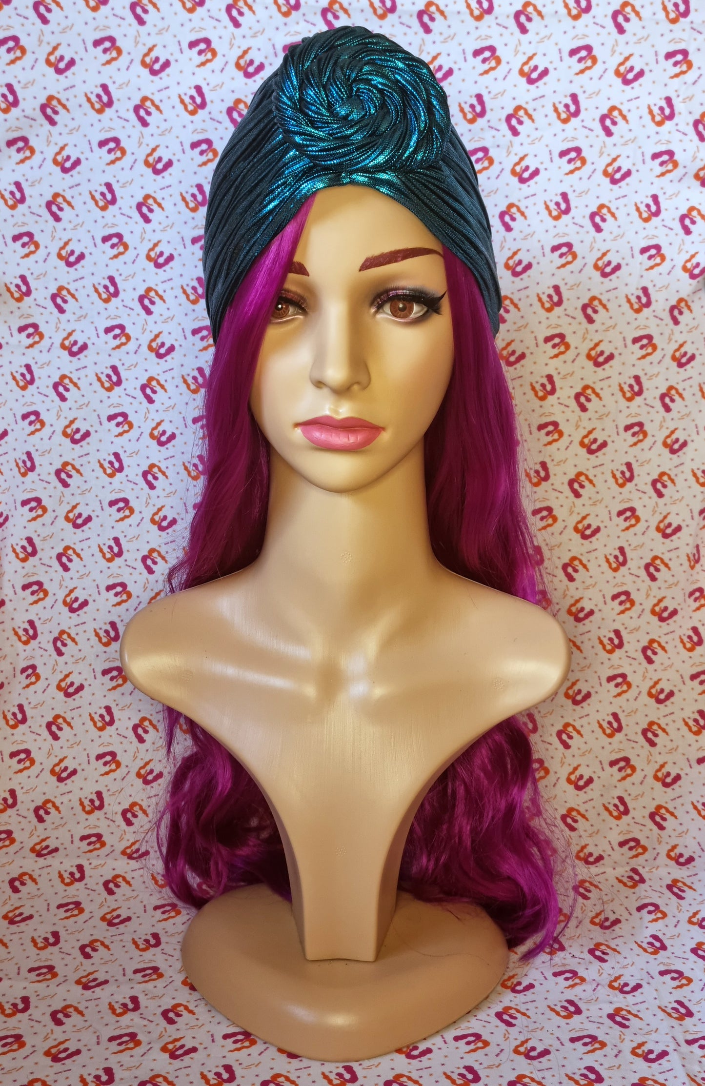 Metallic Spiral Turbans