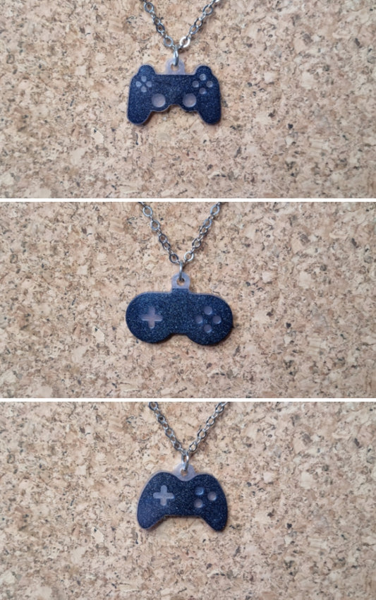 Game Controller Silhouette Necklace