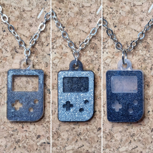 Retro GameBoy Silhouette Necklace