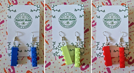 Lego Brick Earrings