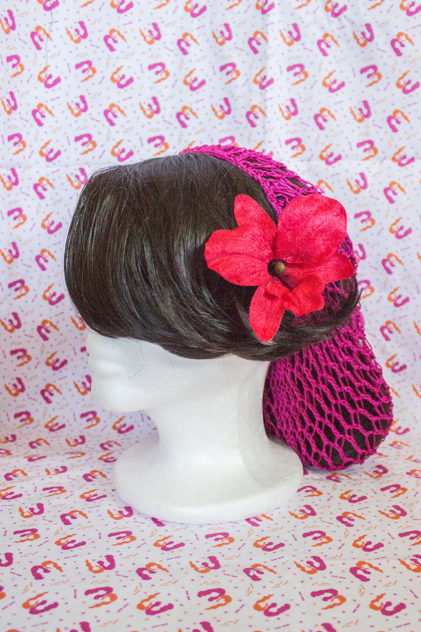 Velvet Orchid Clips