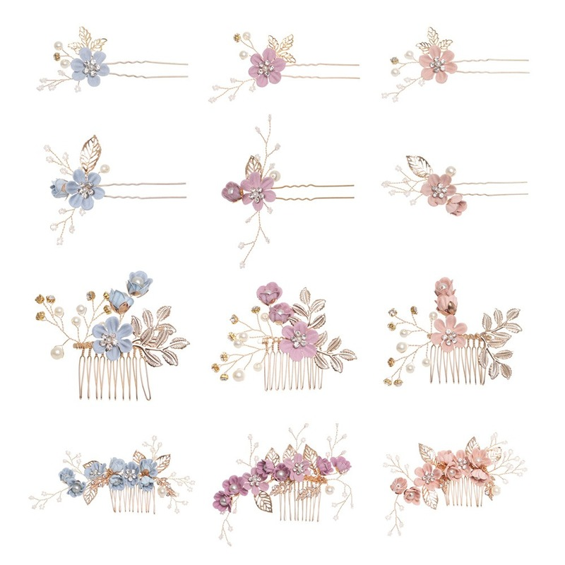 Delicate Flower Hair Combs